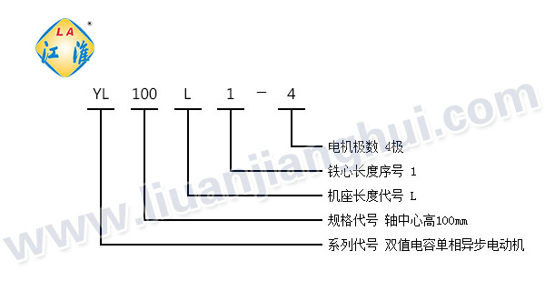 YL雙值電容單相異步電動(dòng)機(jī)_型號(hào)意義說明_六安江淮電機(jī)有限公司